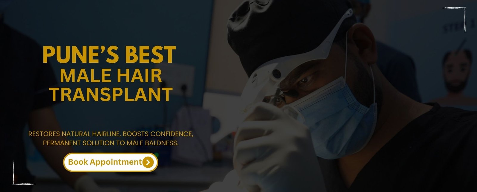 Male hair transplant in pune