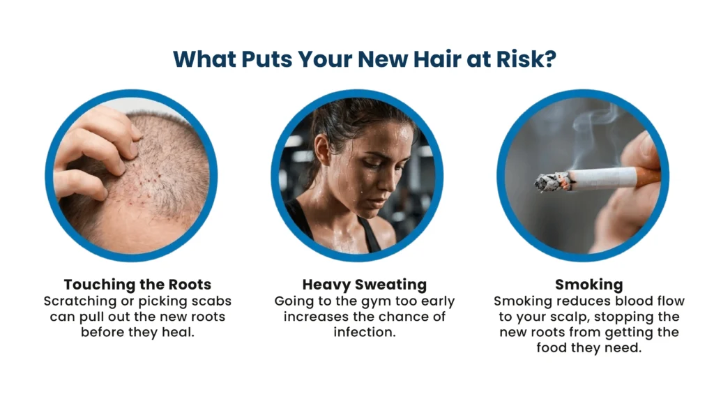 Do transplanted hairs ever fall out after a hair transplant