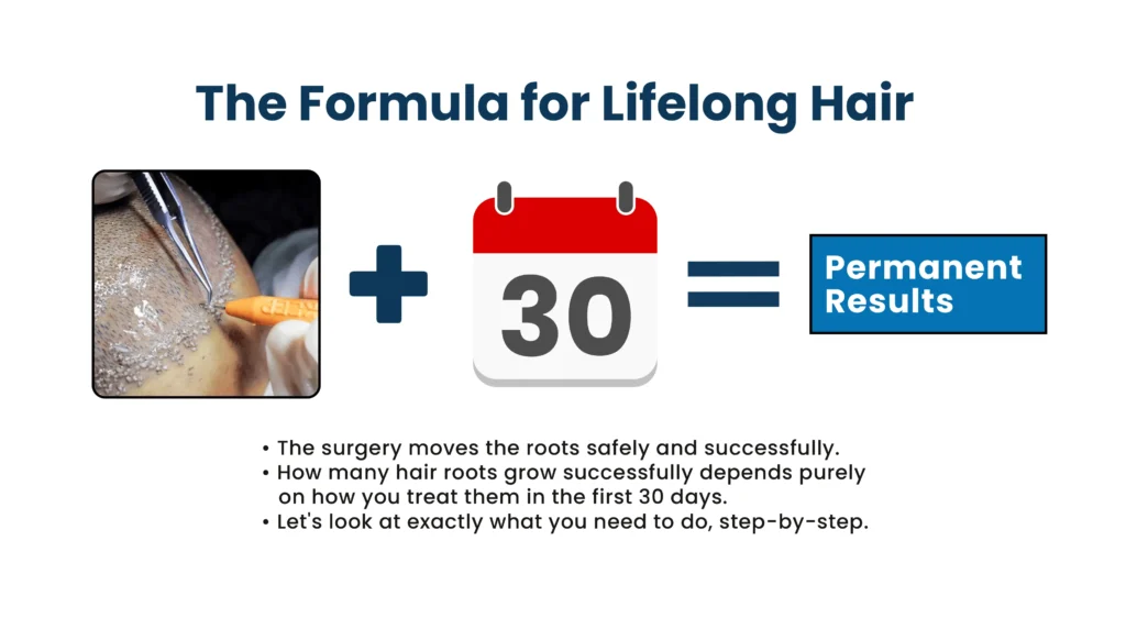 Why hair transplant results are permanent after successful follicle transplantation