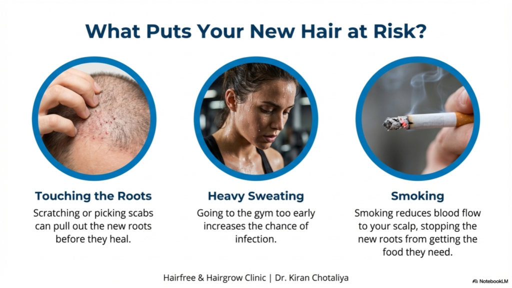 Is Hair Transplant Permanent, Hair transplant growth after surgery, Hair Transplant In Pune, dr. kiran chotaliya clinic