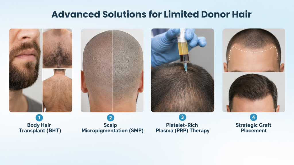 Advanced Solutions for Limited Donor Hair