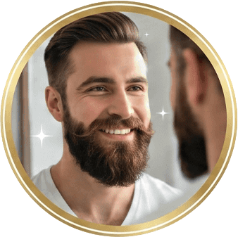 Confident Man with Fuller Beard After Beard and Moustache Hair Transplant in Pune