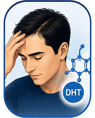 DHT-Induced Hair Loss and Hair Follicle Miniaturization Treated with PRP Therapy in Pune