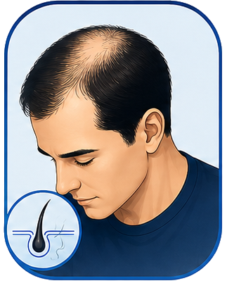 Androgenetic Alopecia Hair Loss Condition Treated with PRP Therapy in Pune