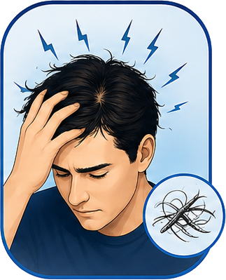Stress-Induced Hair Shedding and Hair Loss Treated with PRP Therapy in Pune