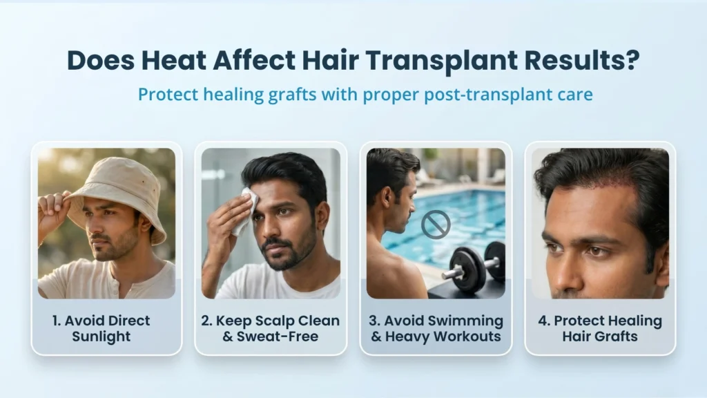 Does heat affect hair transplant results with tips for protecting hair grafts during summer recovery