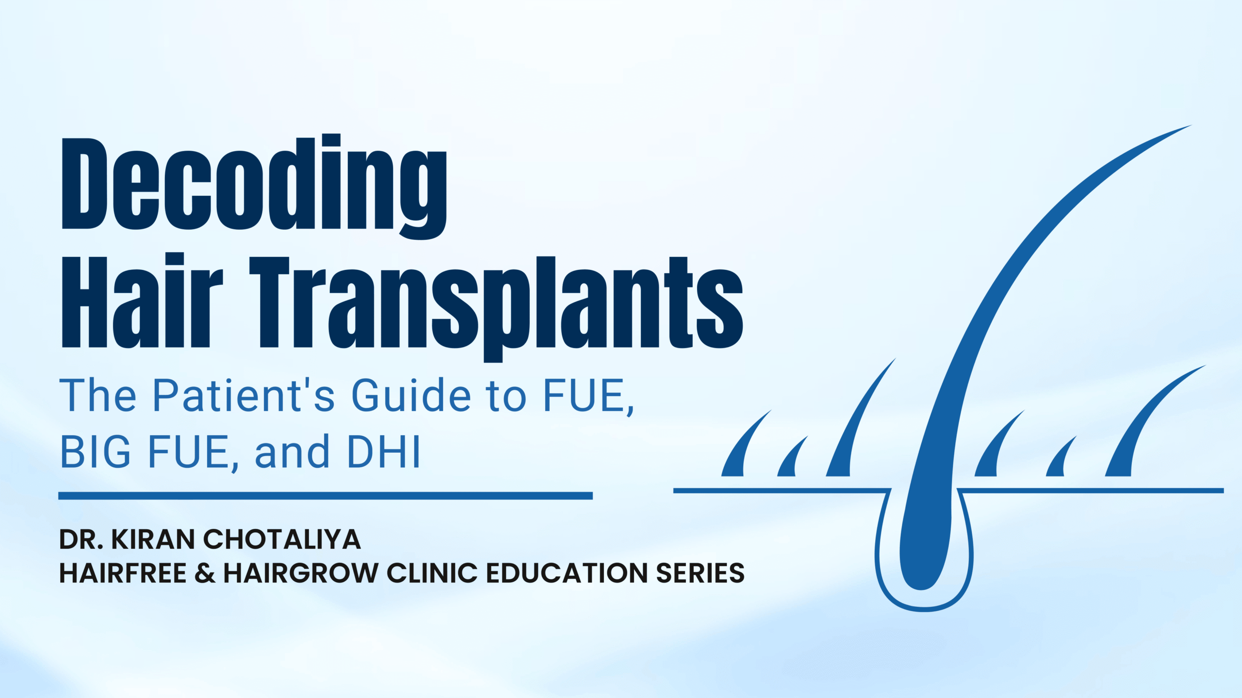 FUE vs DHI vs BIG FUE hair transplant in Pune comparison showing different hair transplant techniques for men