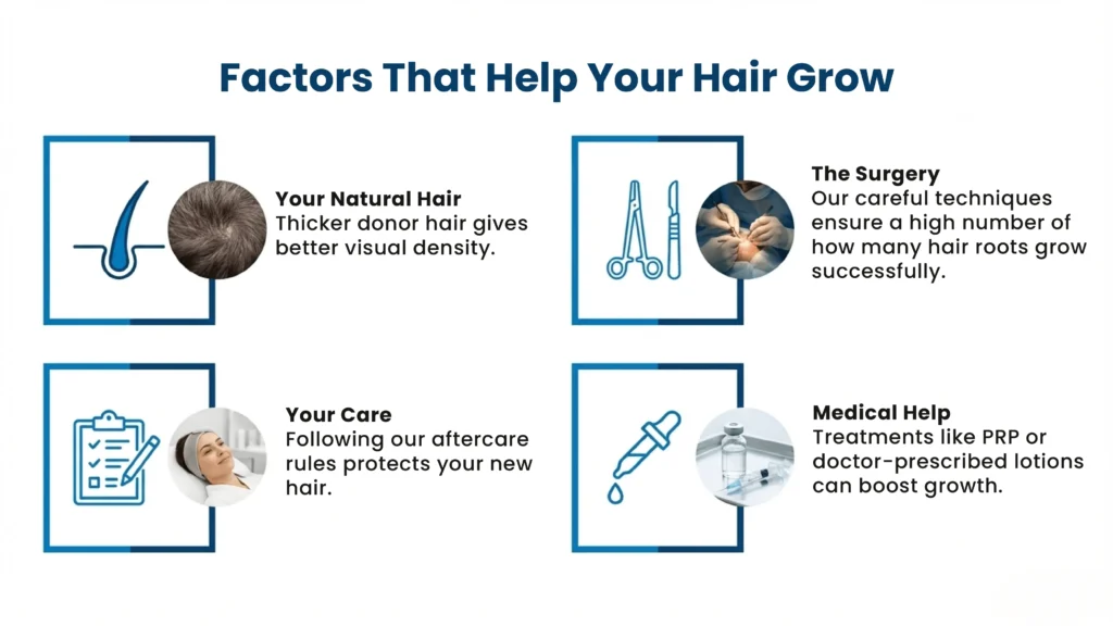 Factors that affect hair transplant growth and final results