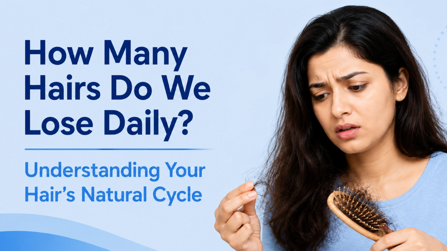 Hair Fall Treatment Pune expert explaining normal daily hair loss and hair growth cycle..