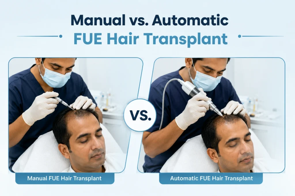 Manual vs. Automatic FUE Hair Transplant in Pune