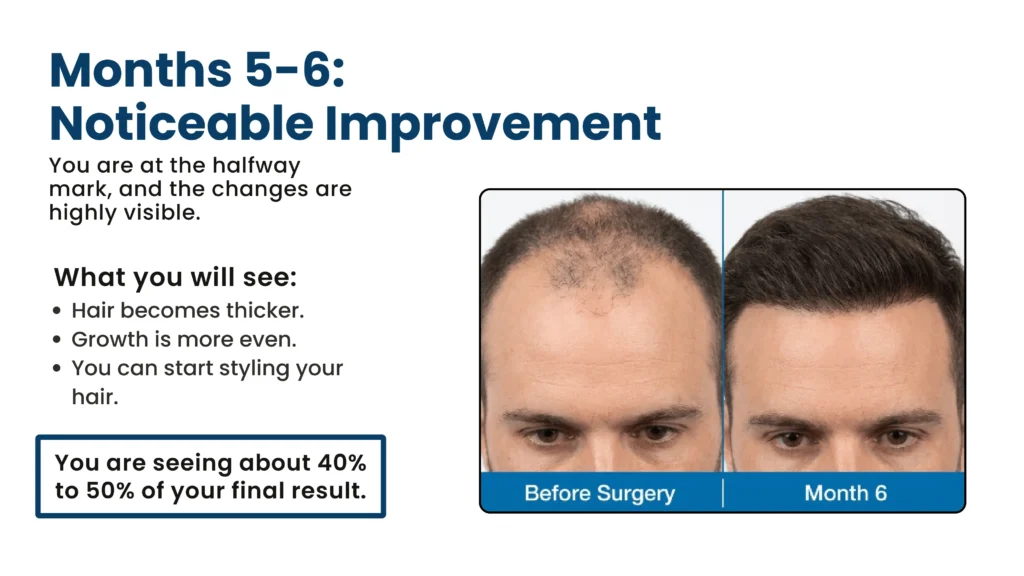 Month 5–6 Noticeable Improvement