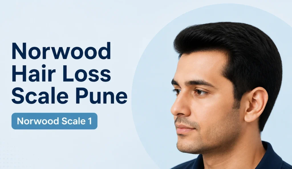 Norwood Hair Loss Scale Pune showing Norwood Scale 1 hairline