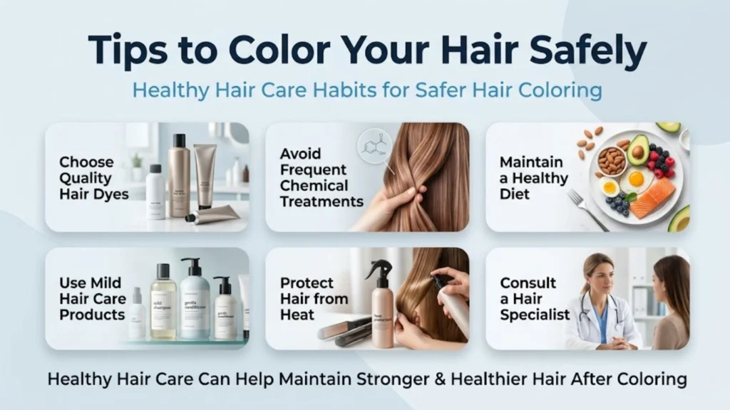 Tips to color your hair safely with healthy hair care practices