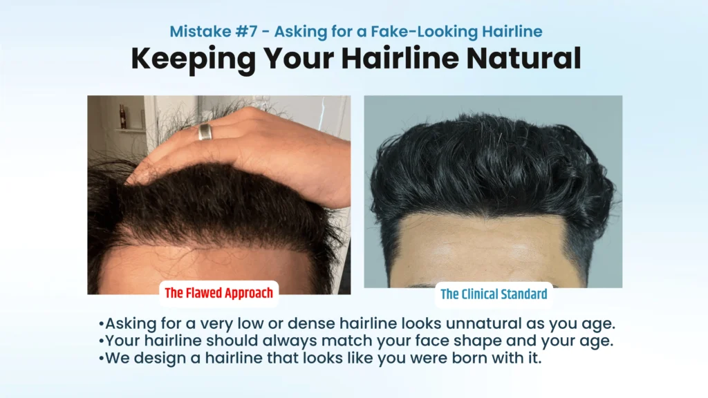 Hair Transplant Mistakes in Pune – Unrealistic Hairline Design Can Lead to Unnatural Results