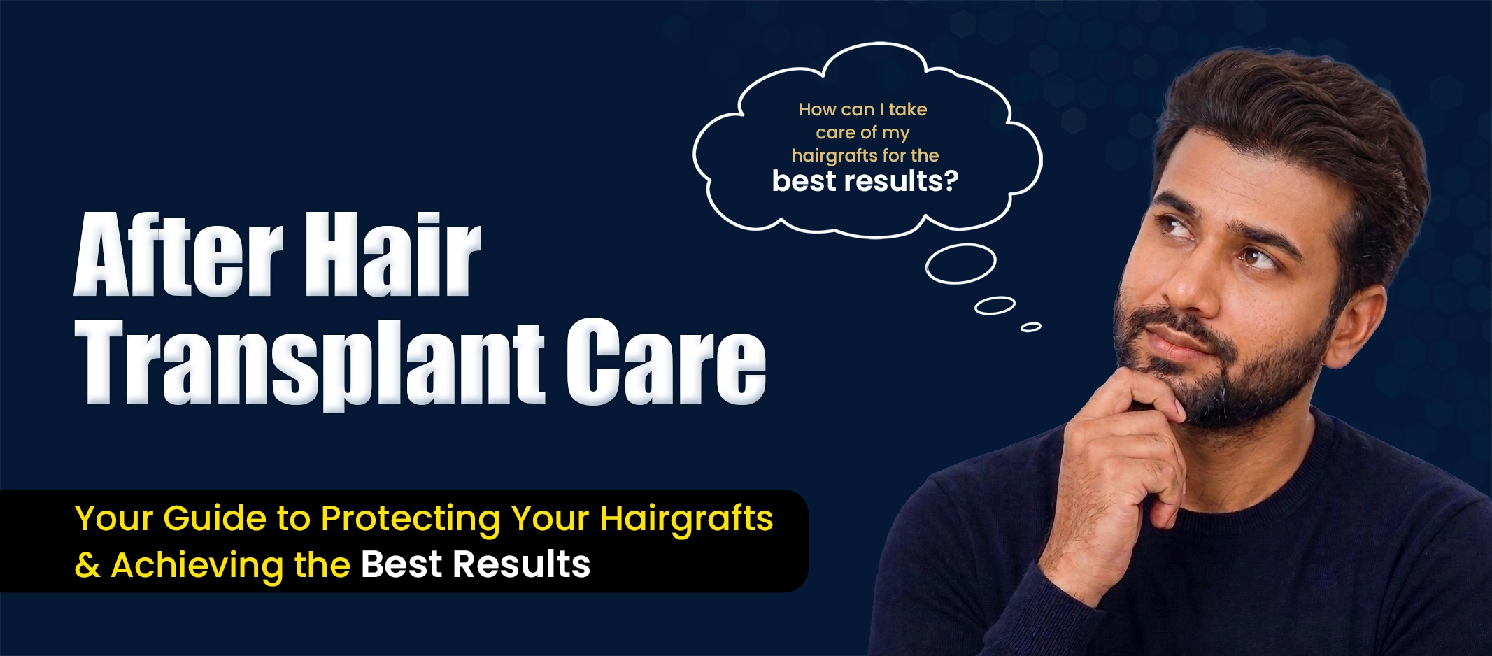 Doctor explaining after hair transplant care in Pune to a patient with visible healthy hair transplant recovery