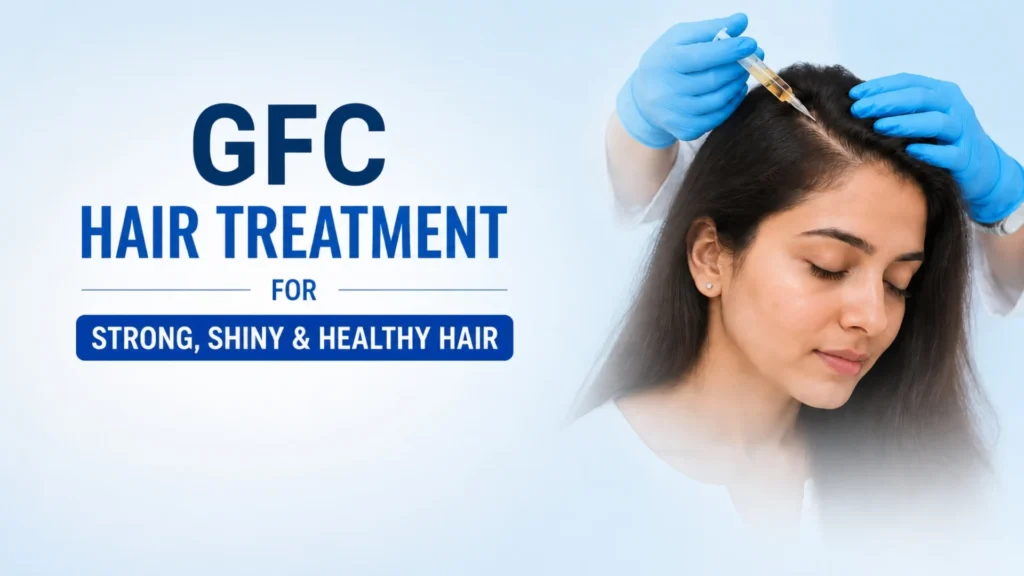 Best GFC Hair Treatment in Pune using advanced GFC therapy for hair fall and natural hair regrowth by Dr. Kiran Chotaliya
