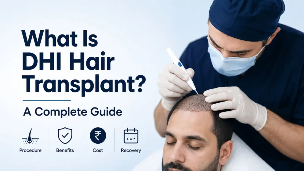 DHI Hair Transplant in Pune performed by an experienced hair transplant specialist for natural-looking hair restoration.