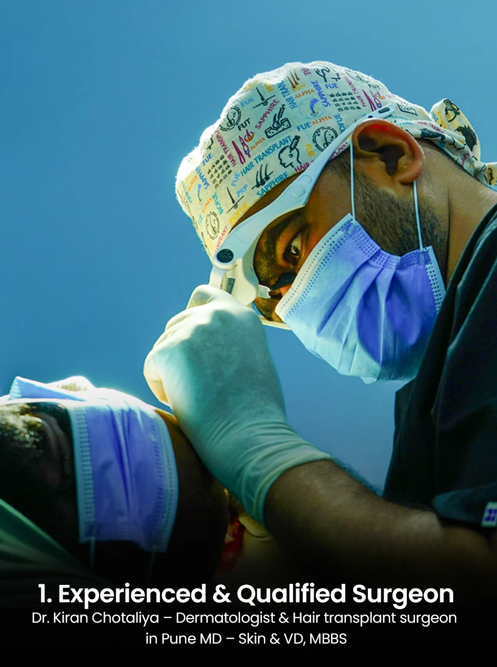 Experienced Hair Transplant Surgeon in Pune Dr. Kiran Chotaliya.