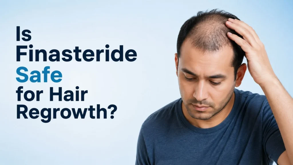 Finasteride for hair regrowth treatment for male pattern baldness
