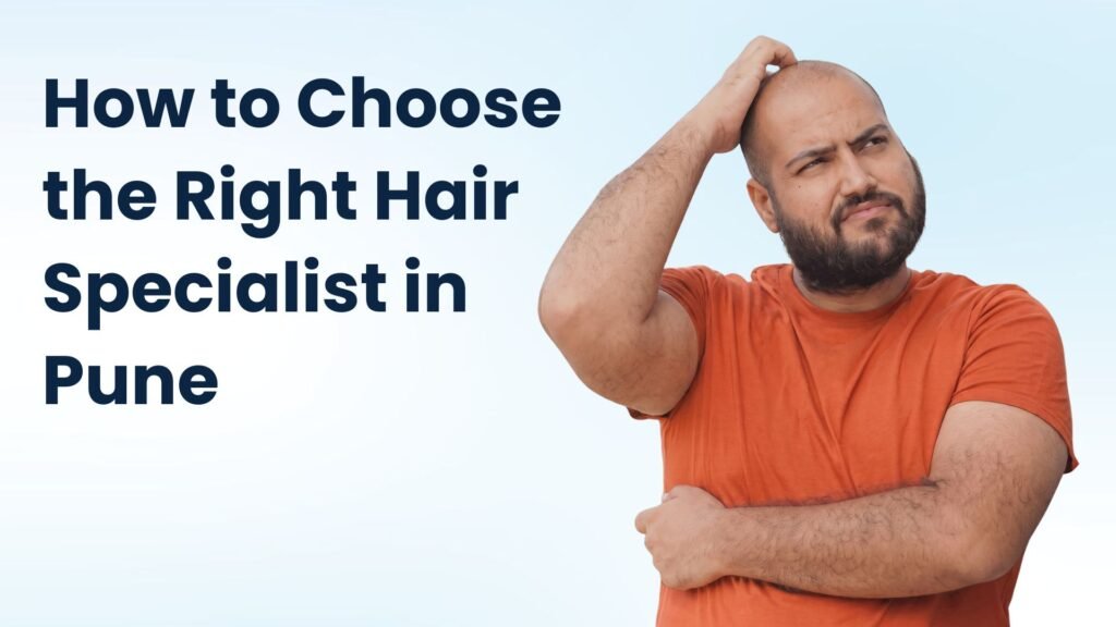 Hair specialist in Pune consulting a patient for hair loss diagnosis and personalized hair restoration treatment.