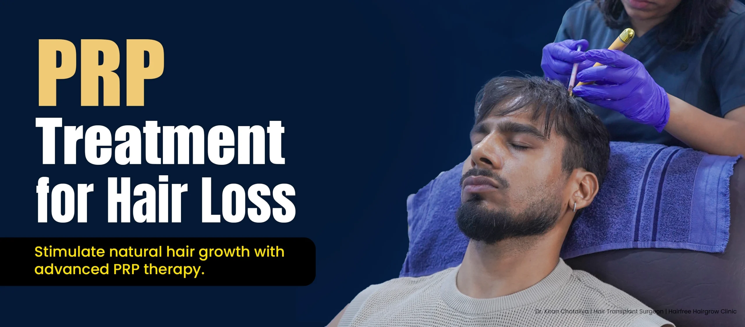 PRP Treatment for Hair Loss in Pune Showing Platelet-Rich Plasma Injection for Natural Hair Growth Stimulation