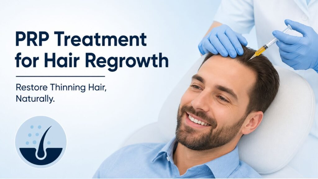 PRP treatment for hair regrowth in Pune performed by a hair restoration specialist