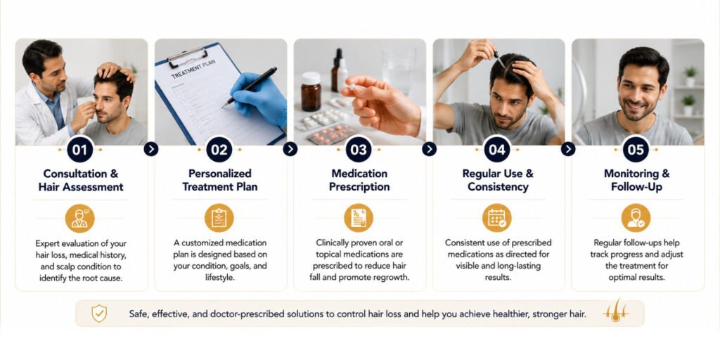 Steps Of Medical Hair Loss Treatment