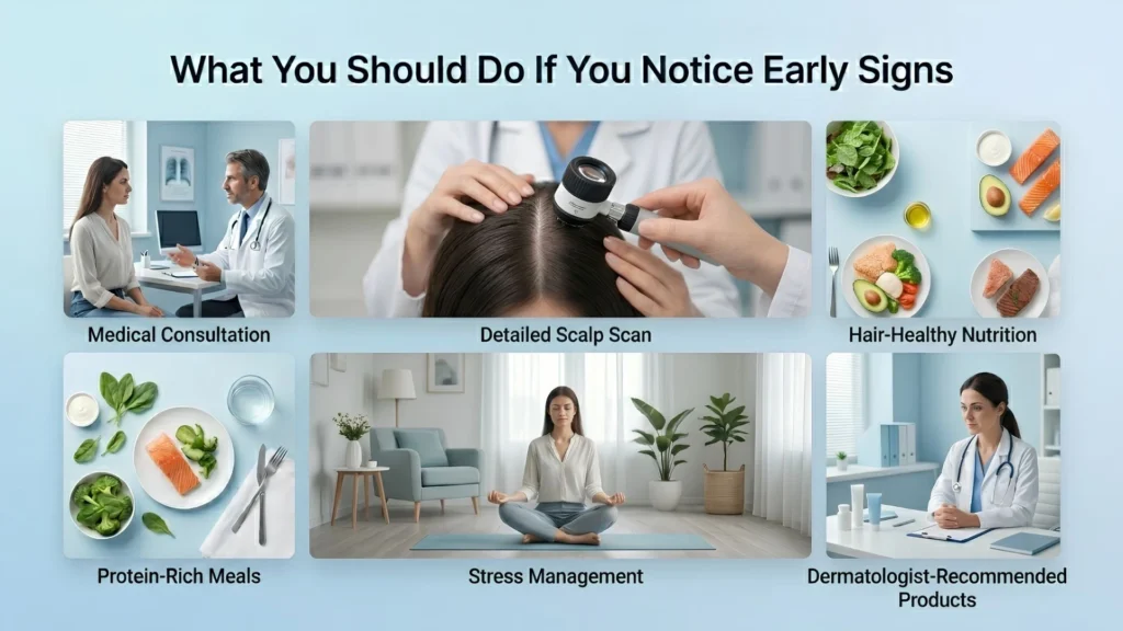 What you should do if you notice early signs of hair loss