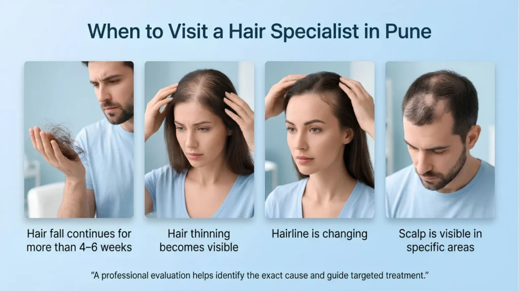 When to consult a hair specialist in Pune for early signs of hair loss