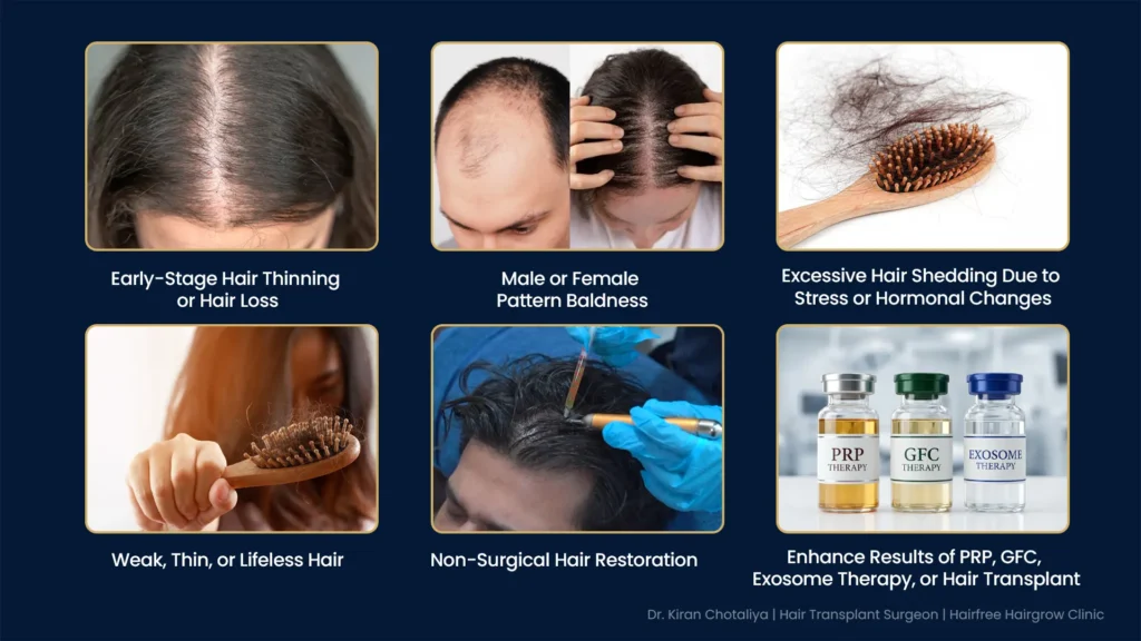 Ideal candidates for hair mesotherapy treatment with common hair loss conditions