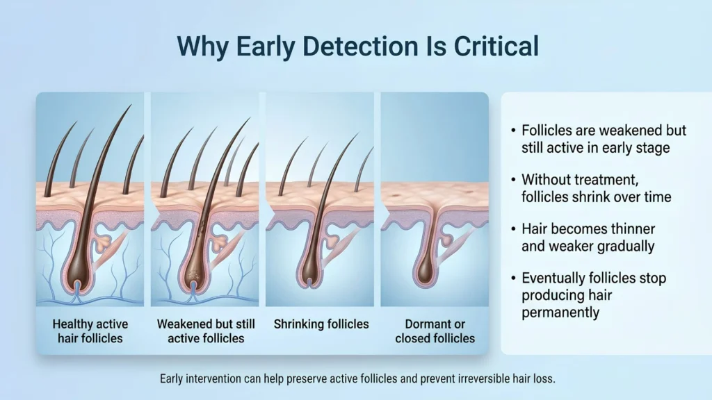 Why early detection is critical for preventing hair loss