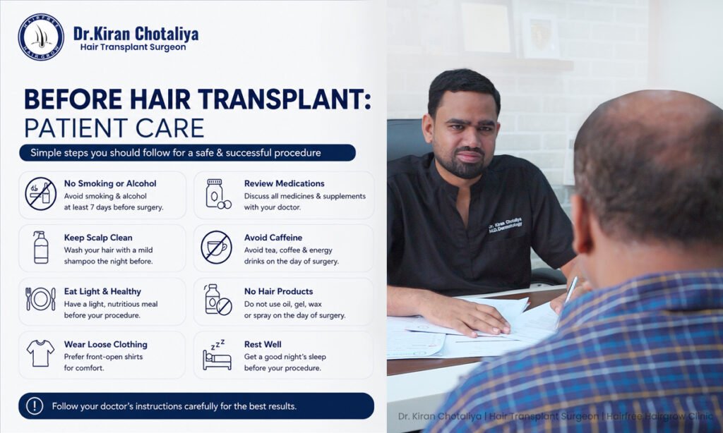 Before Hair Transplant Guide