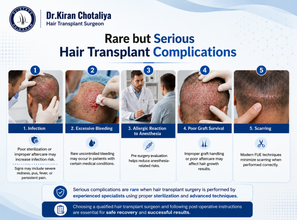 Rare but Serious Hair Transplant Complications