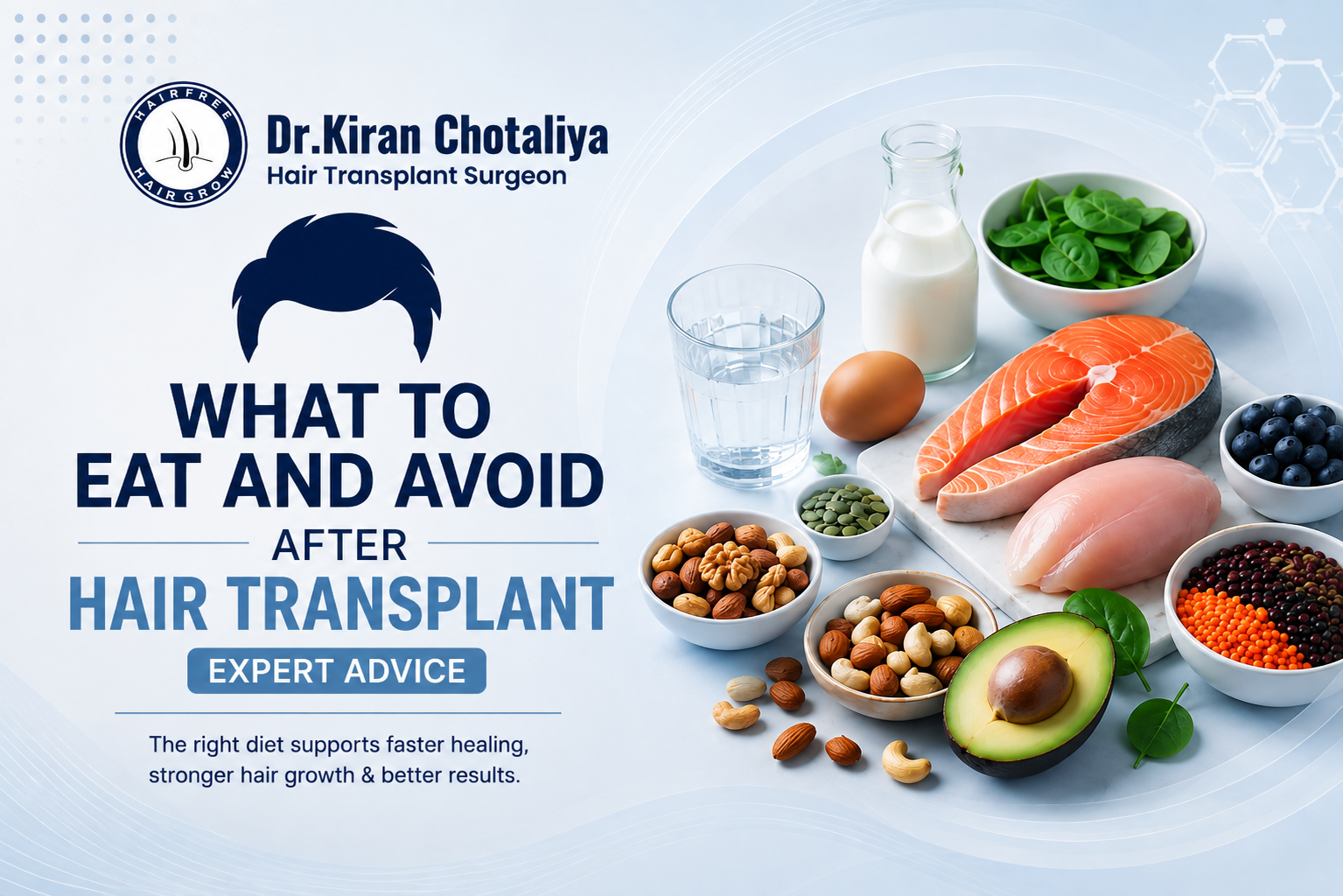 What to Eat and Avoid After Hair transplant Expert advice